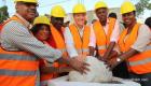 PHOTO: Haiti - President Jovenel Moise, Pose de première pierre, CFPTC Les Cayes