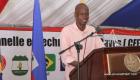 PHOTO: Haiti - President Jovenel Moise, Ceremonie Pose de première pierre CFPTC Les Cayes