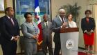 PHOTO: Haiti - Press conference at the Prime Minister's Office regarding the Solar Eclipse Monday...