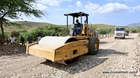 PHOTO: Haiti - Road construction works linking carrefour Joffre to Anse-à-Foleur, Nord-Ouest Haiti