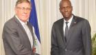 Haiti President Jovenel Moise et l'Ambassadeur de la Slovaquie en Haiti.
