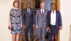 PHOTO: Haiti President Jovenel Moise, his wife Martine, King Philippe and Queen Mathilde of Belgium