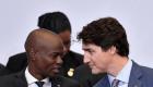 Haiti President Jovenel Moise and Justin Trudeau, Prime Minister of Canada at the 2018 G7 Summit