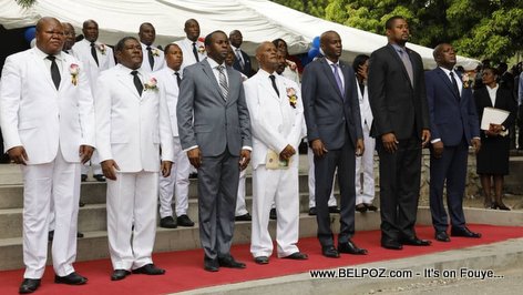 Haiti - President Jovenel Moise and other high ranking officials - CSPJ prestation de serment