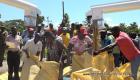 Bagging rice has never been easier in Artibonite Haiti thanks to President Jovenel Moise