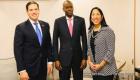 U.S. Senator Marco Rubio, Haiti president Jovenel Moise and U.S. Ambassador to Haiti Michele J. Sison