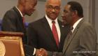 PHOTO: Haiti - President Jovenel Moise and Fritz Caillot, Ingenieur Ministre des Travaux Publics (TPTC)