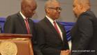 PHOTO: Haiti - President Jovenel Moise and Max Rudolph Saint-Albin, Ministre de l'Interieur et des Collectivites Territoriales