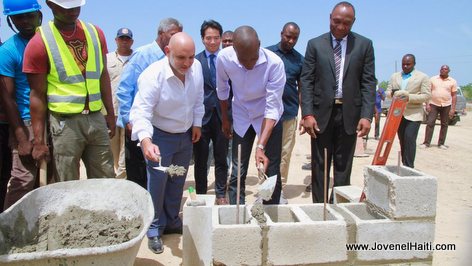 PHOTO: Haiti - President Jovenel Moise lays foundation stone at Lafito Industrial Free Zone