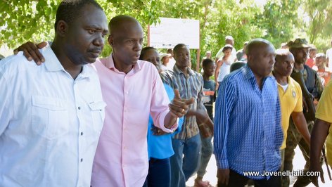 PHOTO: Haiti President Jovenel Moise, Vallée de l'Artibonite - Caravane Changement